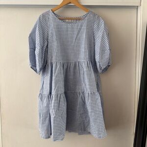 A Bronze Age Gingham Mini Dress